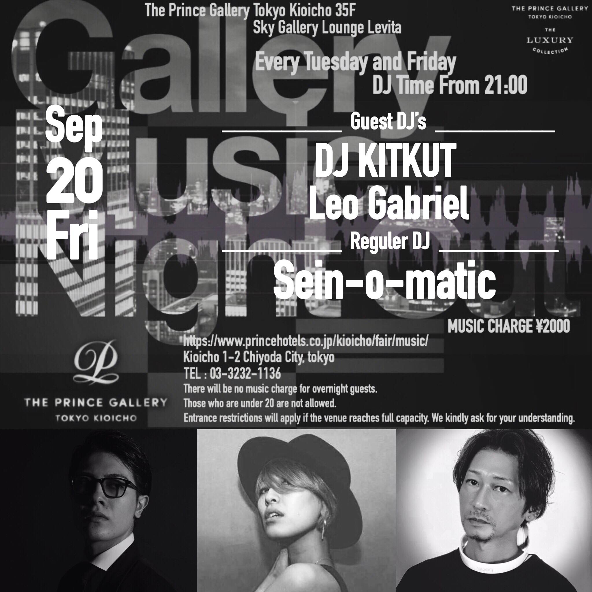 2019/9/20(fri) Gallery Music Night Out @ The Prince Gallery
