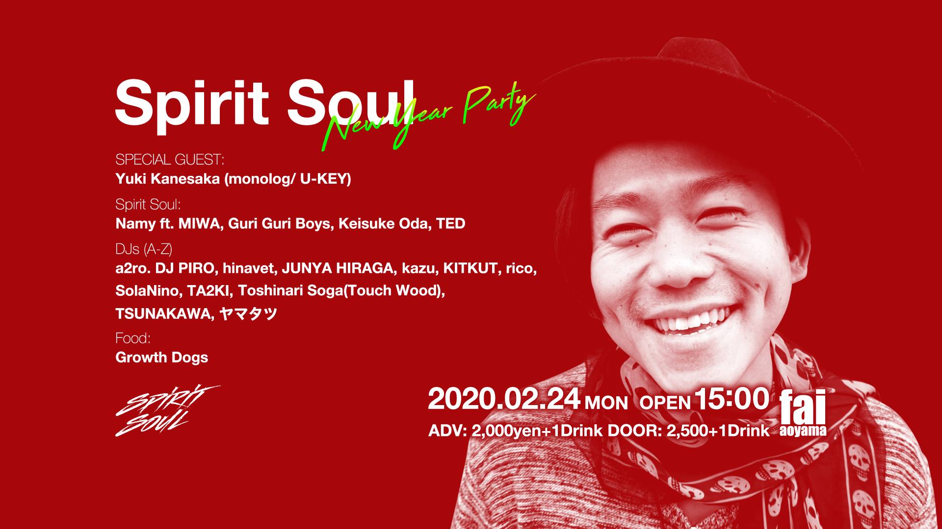 2020/2/24(mon) Spirit Soul 2020 -New Year party-