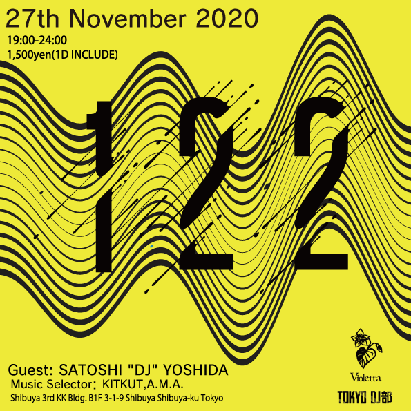 2020/11/27(Fri) 122 – TOKYO DJ CLUB LOUNGE – GUEST: SATOSHI “DJ” YOSHIDA